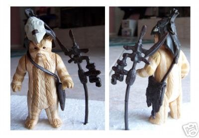 Vintage Star Wars Logray Figure with all accessories