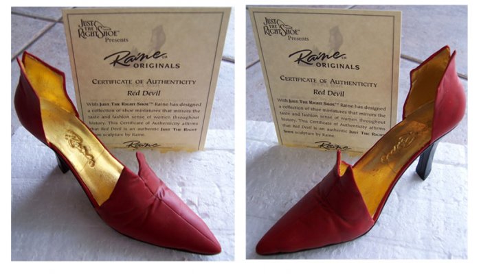 Just the Right Shoe 25082 Red Devil NEW