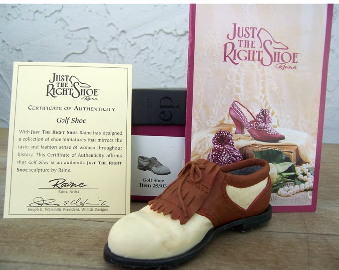 Just the Right Shoe 25503 Golf Shoe NEW