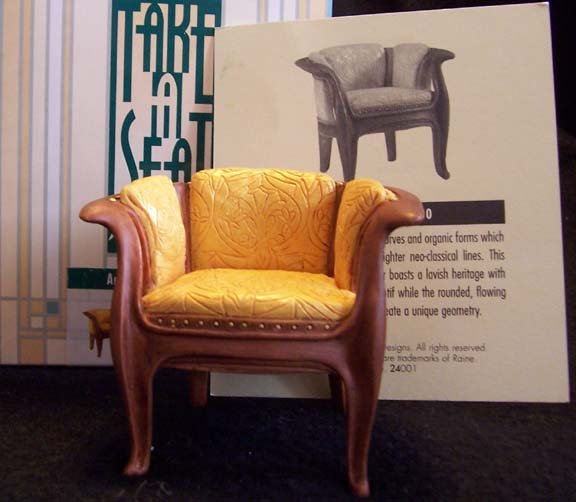 Take a Seat by Raine Art Nouveau #24001 NEW in Box
