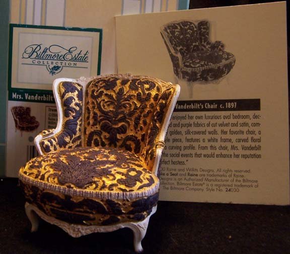 Take a Seat by Raine Mrs. Vanderbilt's Chair #24030 NEW in Box