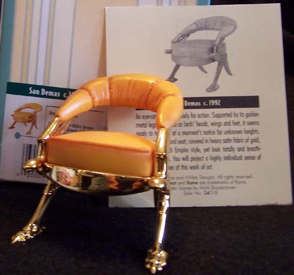 Take a Seat by Raine San Demas #24018 NEW in Box