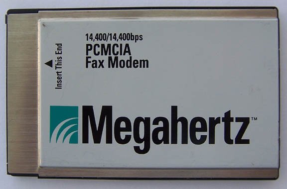 Megahertz PCMCIA Fax Modem 14,400/14,400bps CC3144