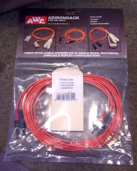 New Adirondack Fiber Optic Cable #AWC923670-3