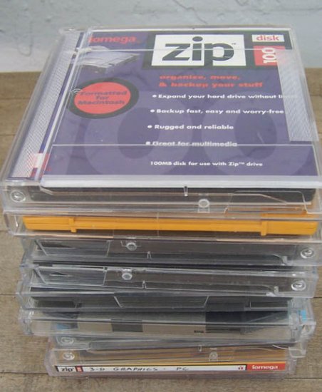 10 Used Zip 100 Disks Cleaned & Reformatted for PC