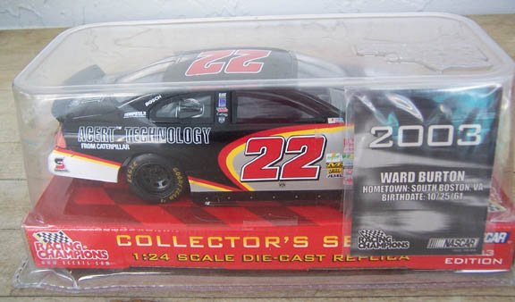 2003 Racing Champions NASCAR Ward Burton #22 Cat Rental