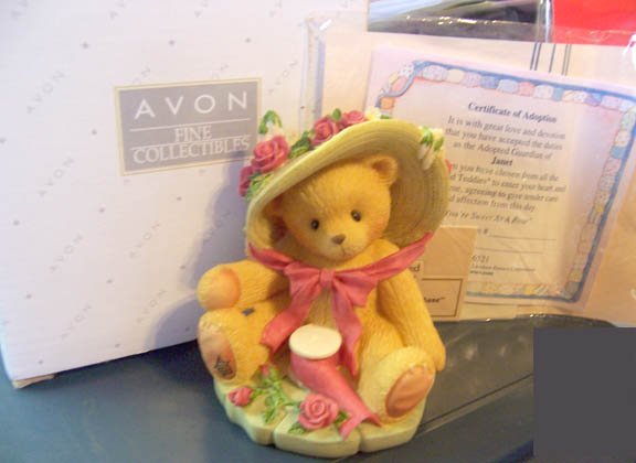 Avon Collectible Cherished Teddies #336521 Janet