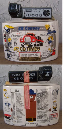 1976 Ezra Brooks CB Radio empty liquor bottle