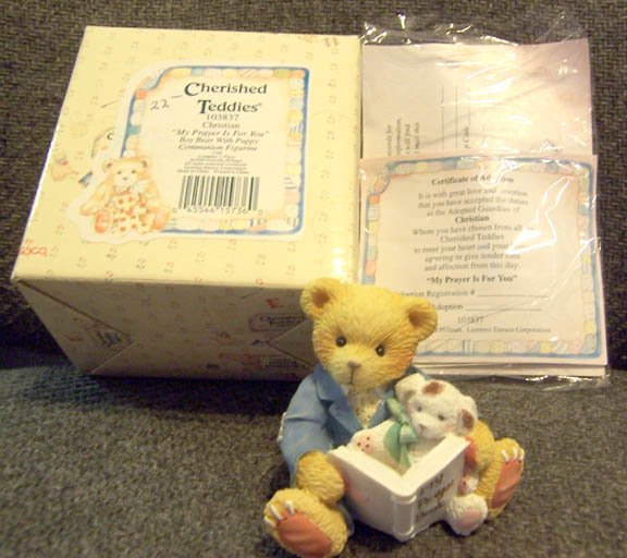 Cherished Teddies #1038537 Christian NEW in Box