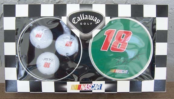 Callaway Golf NASCAR #18 Bobby Labonte Golf Balls in a tin