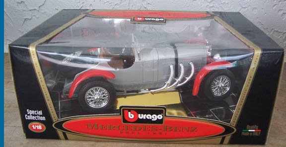 Bburango 1931 Mercedes-Benz Silver SSKL NEW 1:18