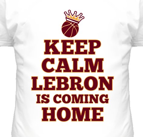 Keep Calm Lebron Basketball T Shirt - Lebron James Cleveland Cavaliers