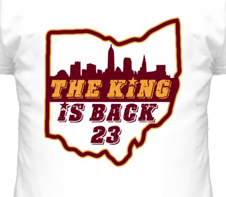 The King is Back Basketball T Shirt - Lebron James Cleveland Cavaliers