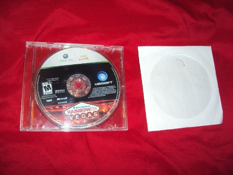 RAINBOW SIX VEGAS XBOX 360 DISC & CD CASE VERY GOOD SHIPS SAME DAY OR NEXT