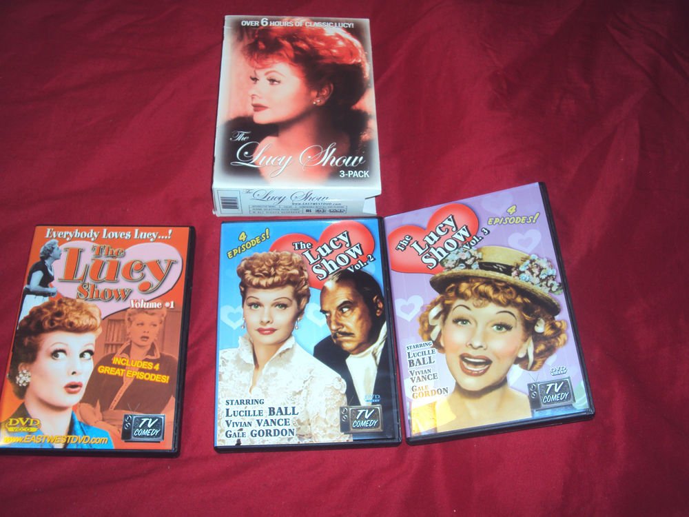 THE LUCY SHOW I LOVE LUCY DVD 3 PACK 6 HOURS 12 EPISODES DISCS CASES & BOX NRMNT
