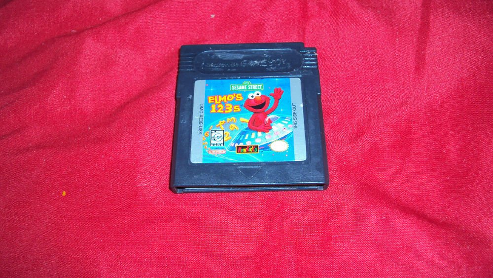 SESAME STREET ELMO'S 123s GB COLOR CARTRIDGE & ART VG SHIP SAME DAY OR NXT