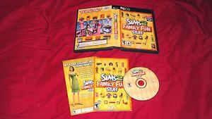 SIMS 2 FAMILY FUN STUFF PC DISC MANUAL ART & CASE NRMNT TO GOOD HAS CODE