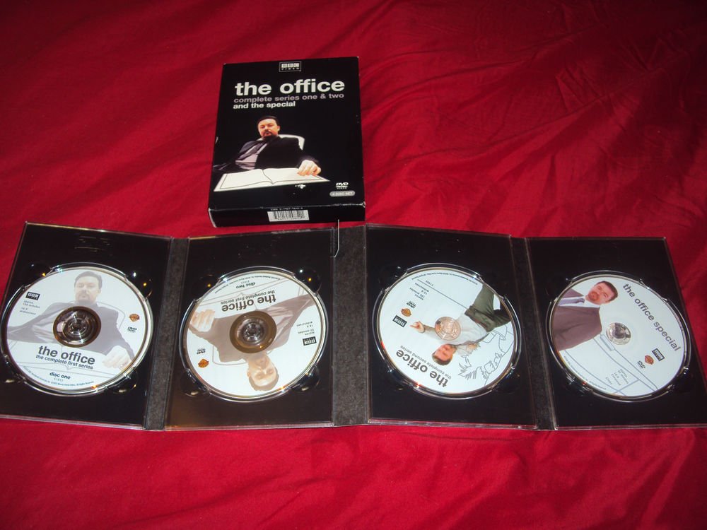 THE OFFICE COLLECTION SEASON 1 & 2 + SPECIAL BBC DVD 4 DISCS BOX ART & ART CASE