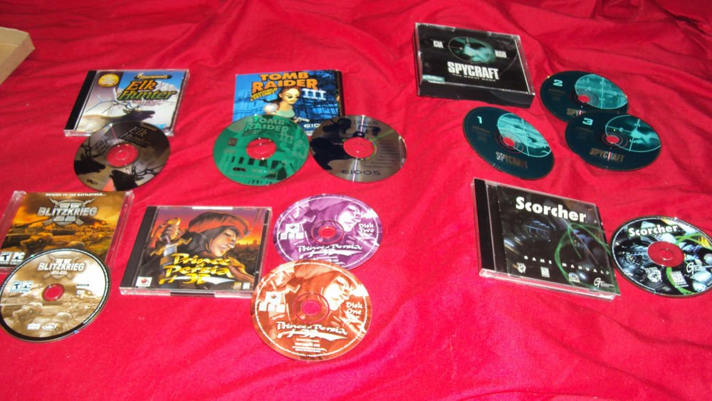 TOMB RAIDER III + PRINCE OF PERSIA 3D + SCORCHER + SPYCRAFT PC GAME AND MORE