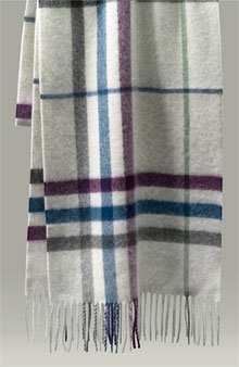 100% Auth., 100% Cashmere Burberry Giant Check Scarf -Retails $295