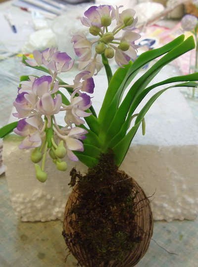 Clay Flower CL0028