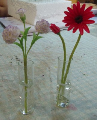 Clay flower CL0026