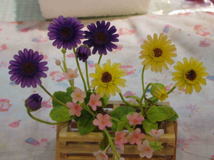 clay flower CL0020