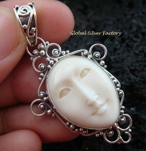 Sterling Silver Bali Goddess Pendant GDP-921-NY