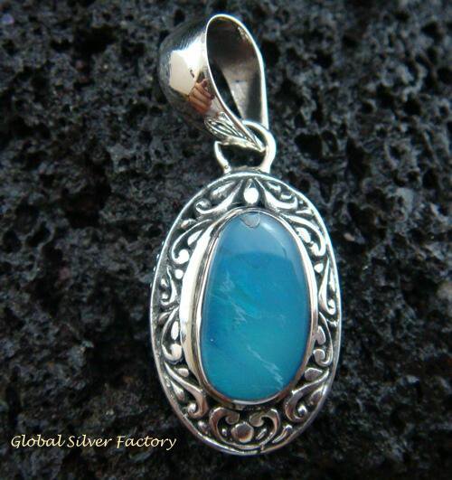 Sterling Silver & Opal Designer Pendant SP-441-KT