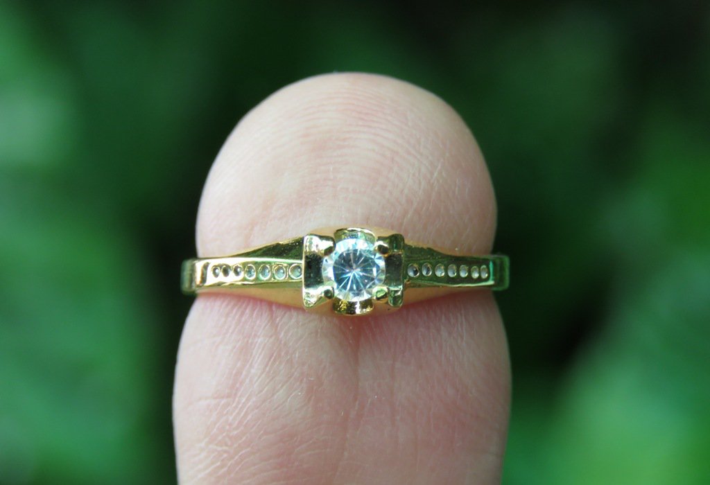 18k Gold Plated Skull and Dragon Ring GPR-146
