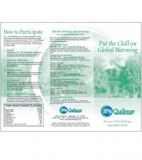 10% Challenge residential brochure
