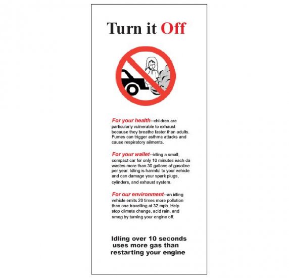 No idling brochure