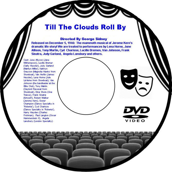 Till The Clouds Roll By 1946 DVD Musical Film June Allyson Lucille