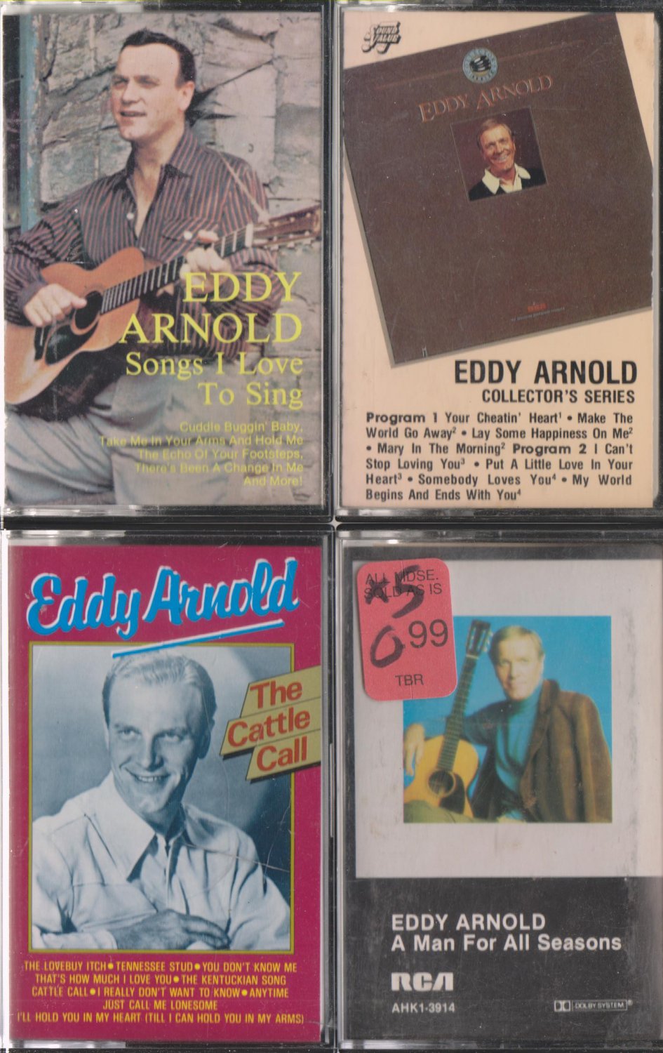Eddy Arnold Cassette Lot (2.99)