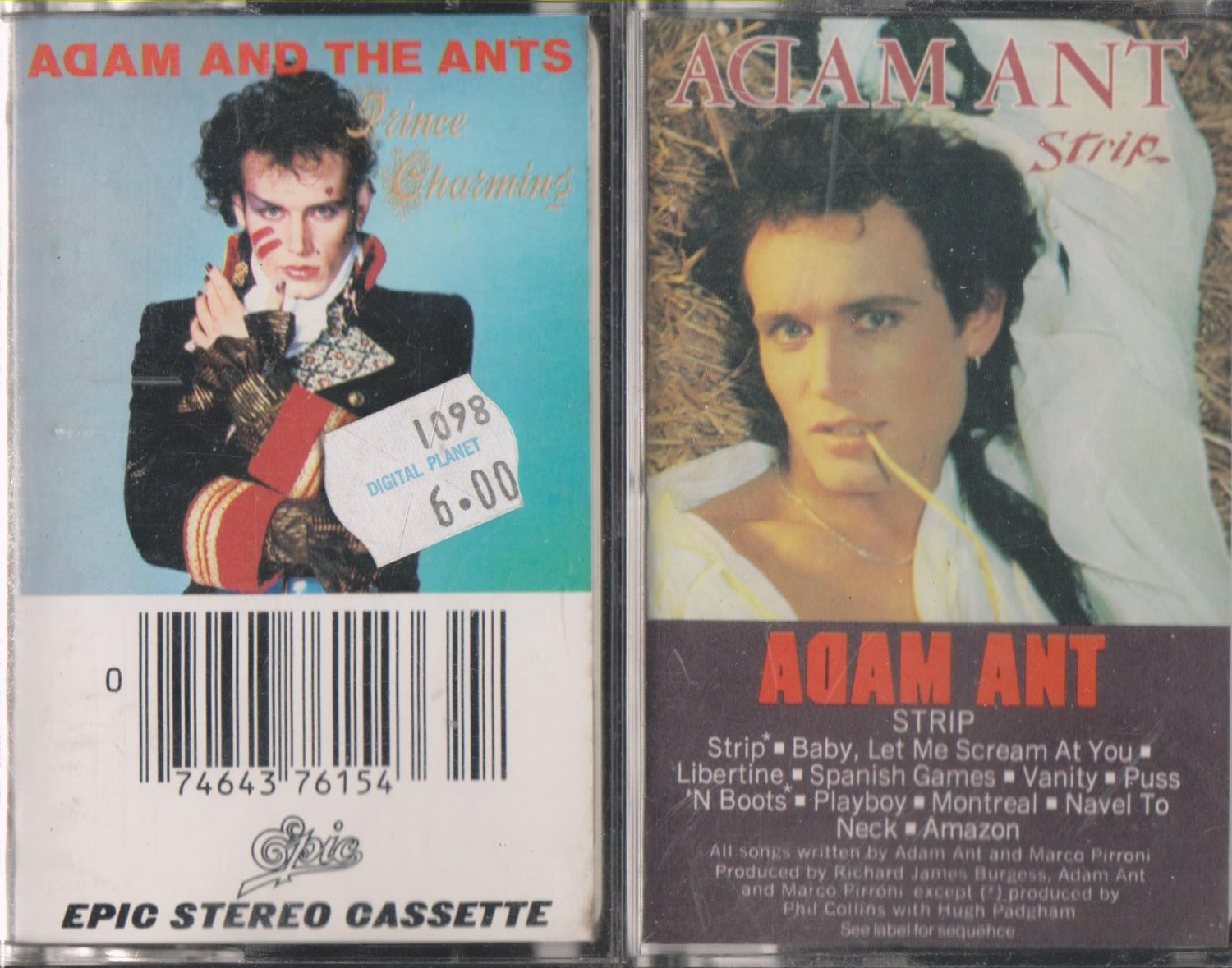 Adam Ant Casssette Lot