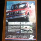 Ford Ranger Vintage Magazine Advertisement