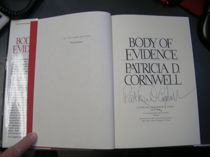 Patricia Cornwall Body of Evidence SIGNED BY AUTHOR
