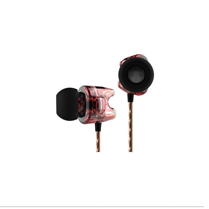 TTPOD T1 (CLEAR RED) RETAIL EDITION HIGH DEFINITION DUAL DYNAMIC IN EAR HEADPHONE