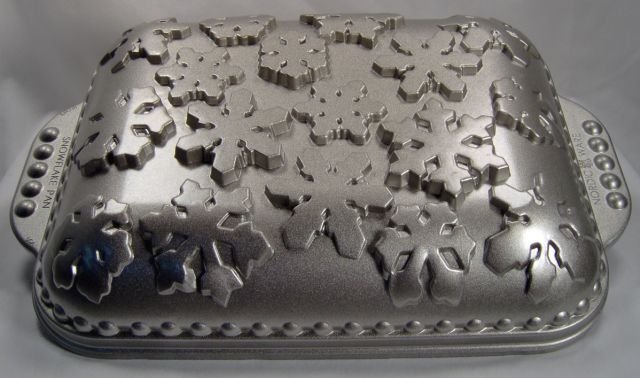 Nordic Ware Silver Snowflake Cake Pan