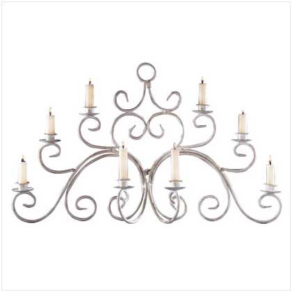 Wrought Iron Wall Candle Holder