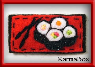 Felt Fuzzies Sushi Hair Clip