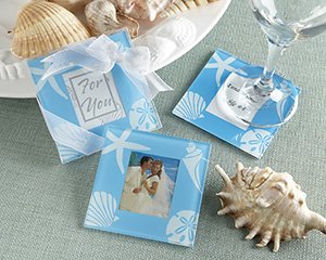"Four Seasons" Glass Photo Coasters