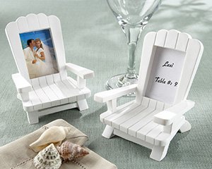 "Beach Memories" Miniature Adirondack Chair Place Card/Photo Frame Wedding Favors