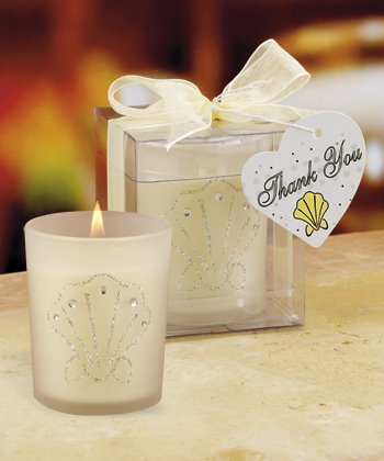Shell Design Candles Wedding Favors
