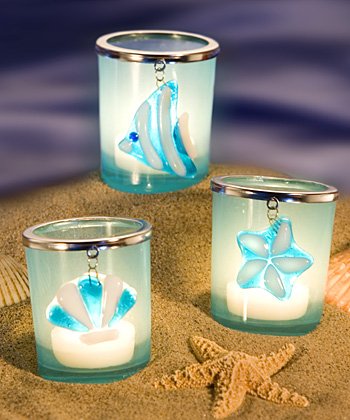 Sea Treasure Design Candle Holders Wedding Favors