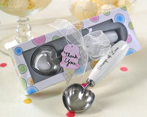 Scoop of Love Heart-Shaped Ice Cream Scoop Wedding Favors