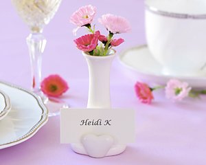 "A Place in my Heart" bud vase and place card holder