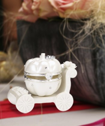 Pumpkin Carraige Hinged Box Fairytale Wedding Favors