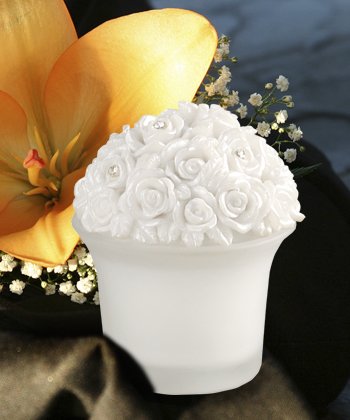 Bouquet Shaped Candle Wedding Favors