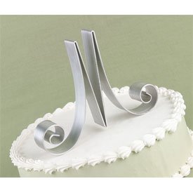 Monogram Letter Cake Top